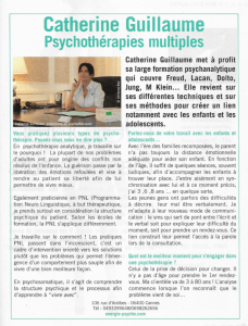 Catherine Guillaume Psychothérapies (Energie Psycho)
